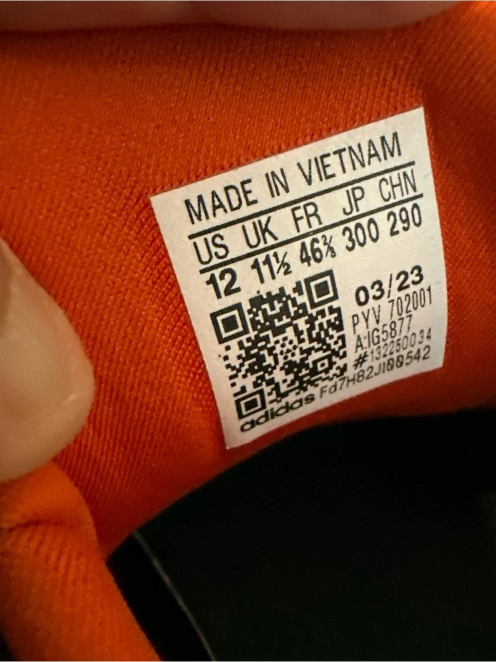 adidas bold orange